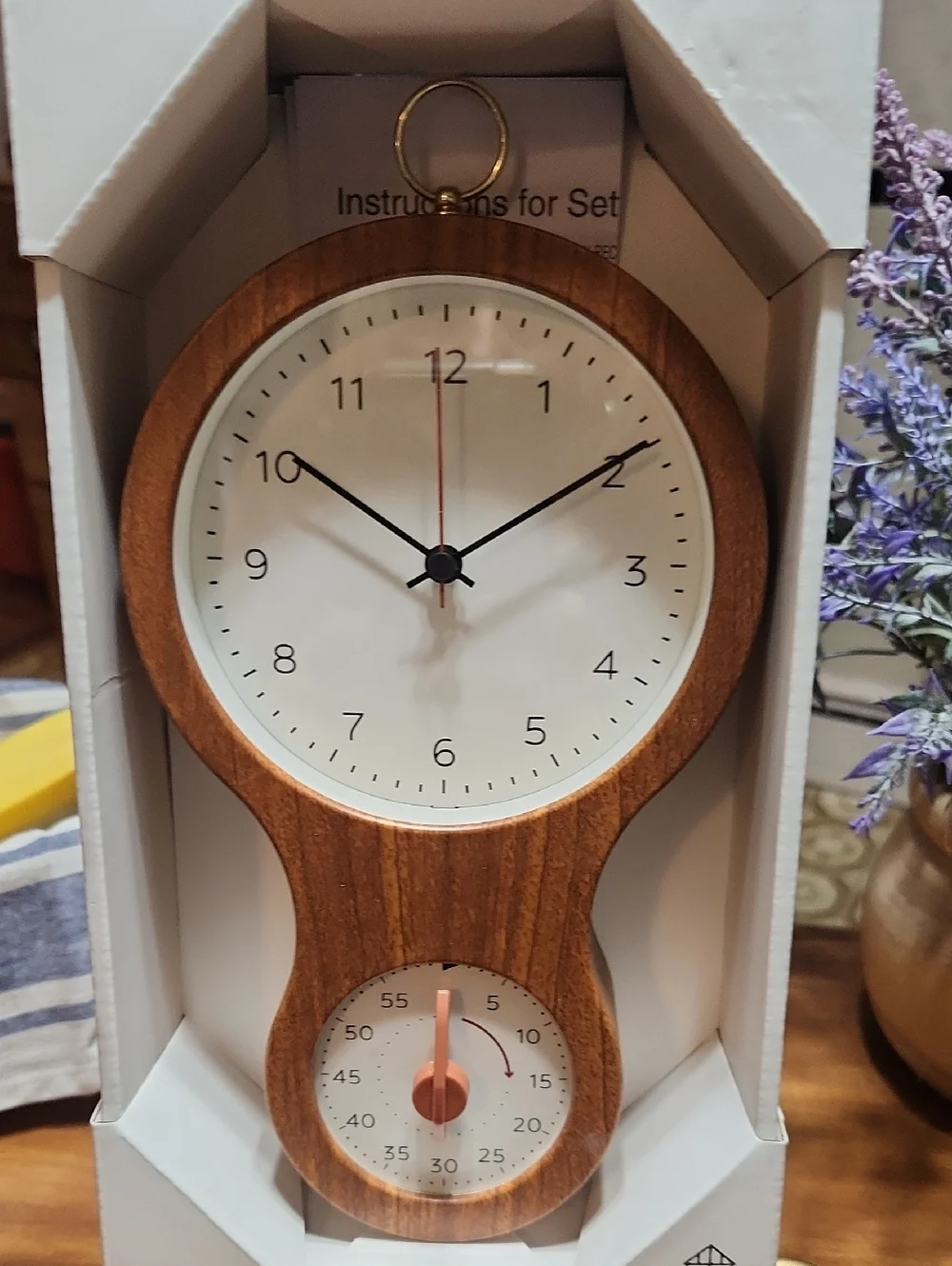 HEARTH&HAND KITCHEN CLOCK with TIMER